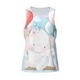 thumbnail image 1 of Rocae Cute Elephant for Men's Workout Tank Top Men's Running Tank Top Dry Fit Athletic Workout Tank TopsMedium, 1 of 9