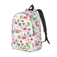 thumbnail image 1 of Rocae Cute Flamingo for Durable Canvas Backpack Leisure Large Bag Travel Rucksack Multi-function Backpack Small, 1 of 8