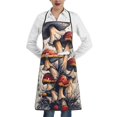 thumbnail image 1 of Rocae Cute Forest Mushrooms for Kitchen Aprons for Women Adjustable Cooking Kitchen Chef Apron for Men with Pockets, 1 of 7