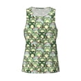thumbnail image 1 of Rocae Cute Frog for Men's Workout Tank Top Men's Running Tank Top Dry Fit Athletic Workout Tank TopsLarge, 1 of 9