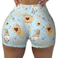thumbnail image 1 of Rocae Cute Gnome Bee Collects Honey for Women's Quick-Dry Running Shorts,Ladies Active Athletic Apparel Yoga Workout Gym Running Volleyball Spandex Shorts X-Large, 1 of 9