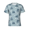 thumbnail image 1 of Rocae Cute Hippopotamus for Men's Moisture-Wicking Crew Tee - T-Shirt for Sports, Outdoor Activities, and Casual WearXX-Large, 1 of 9