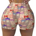 thumbnail image 1 of Rocae Cute Lamas for Women's Quick-Dry Running Shorts,Ladies Active Athletic Apparel Yoga Workout Gym Running Volleyball Spandex Shorts Small, 1 of 9