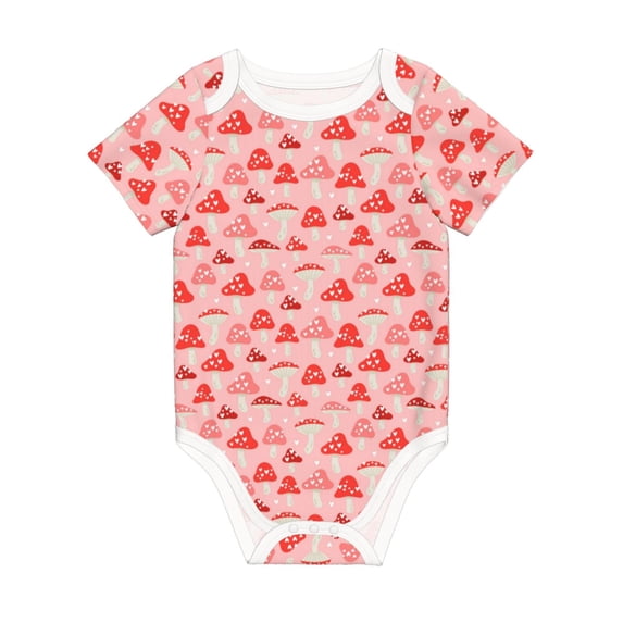 Rocae Cute Mushroom1 for Baby Climbing Clothes Soft Baby Romper for Active Infants Comfortable and Breathable Crawling Jumpsuit Unisex Baby Outfit 2 Years