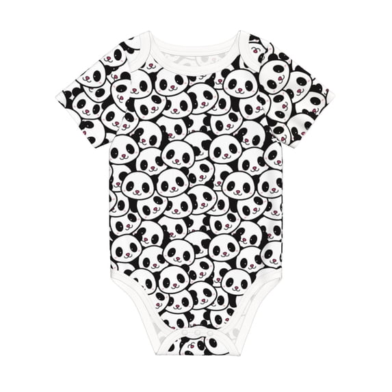 Rocae Cute Panda for Baby Climbing Clothes Soft Baby Romper for Active Infants Comfortable and Breathable Crawling Jumpsuit Unisex Baby Outfit 3 Months