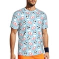 thumbnail image 1 of Rocae Cute Panda Flying in the Sky for Men's Mesh Quick-Dry Short Sleeve Workout T-Shirt,Mens Crew Neck Tee Lightweight Soft Classic T Shirts 5X-Large, 1 of 9