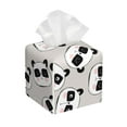 thumbnail image 1 of Rocae Cute Panda for High-grade Leather Tissue Box, Exquisite Fashionable Design, Office Tissue Box, Waterproof Family Tissue Box, 1 of 8