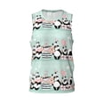 thumbnail image 1 of Rocae Cute Panda for Men's Basketball Jersey Lightweight and Breathable Athletic Tank Top,Quick-Drying Sports Jersey Large, 1 of 9