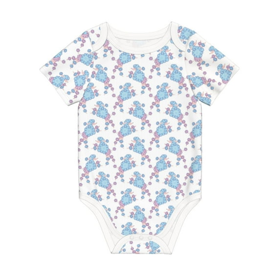 Rocae Cute Poodle Dog for Baby Climbing Clothes Soft Baby Romper for Active Infants Comfortable and Breathable Crawling Jumpsuit Unisex Baby Outfit