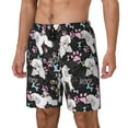 thumbnail image 1 of Rocae Cute Poodle Dog for Men's Swim Trunks Quick Dry With Two Side Pockets and One Lined Patch PocketSmall, 1 of 9