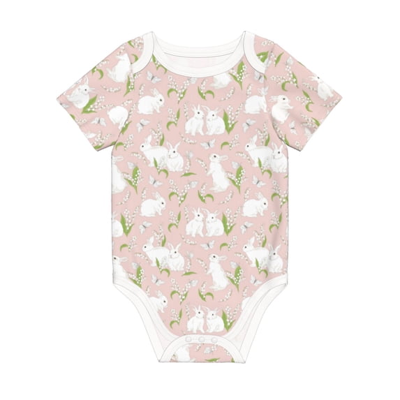 Rocae Cute Rabbit for Baby Climbing Clothes Soft Baby Romper for Active Infants Comfortable and Breathable Crawling Jumpsuit Unisex Baby Outfit 12 Months