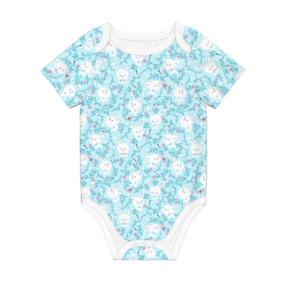 Rocae Cute Rabbit for Baby Climbing Clothes Soft Baby Romper for Active Infants Comfortable and Breathable Crawling Jumpsuit Unisex Baby Outfit 2 Years