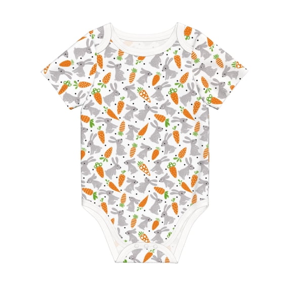 Rocae Cute Rabbit for Baby Climbing Clothes Soft Baby Romper for Active Infants Comfortable and Breathable Crawling Jumpsuit Unisex Baby Outfit 3 Months