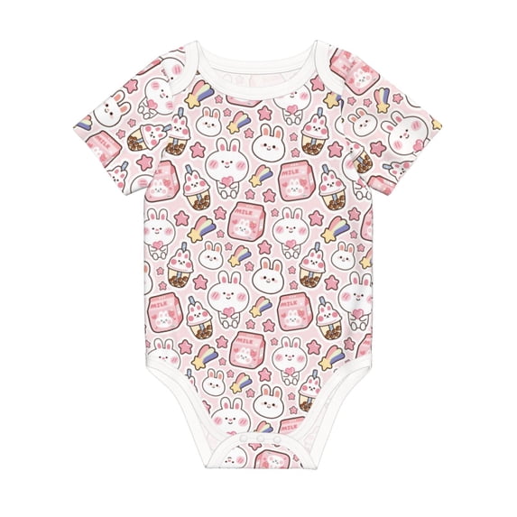 Rocae Cute Rabbit for Baby Climbing Clothes Soft Baby Romper for Active Infants Comfortable and Breathable Crawling Jumpsuit Unisex Baby Outfit 3 Months