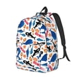 thumbnail image 1 of Rocae Cute Sea Animals for Durable Canvas Backpack Leisure Large Bag Travel Rucksack Multi-function Backpack Small, 1 of 1