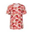 thumbnail image 1 of Rocae Cute Strawberry for Breathable Men's Baseball T-Shirt Fashionable Casual Baseball Jersey, Moisture-wicking Sportswear 3X-Large, 1 of 9