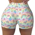 thumbnail image 1 of Rocae Cute Unicorn for Women's Quick-Dry Running Shorts,Ladies Active Athletic Apparel Yoga Workout Gym Running Volleyball Spandex Shorts, 1 of 9