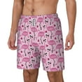 thumbnail image 1 of Rocae Cute Watermelon Flamingo for Men's Swim Trunks Quick Dry With Two Side Pockets and One Lined Patch PocketSmall, 1 of 9