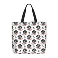 thumbnail image 1 of Rocae DOG IS WEARING PIRATE COSTUME for Features A Uniquely Designed,Large-capacity,Reusable Shoulder Zip Tote Shopping Bag for Vacations and Shopping, 1 of 6
