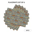 thumbnail image 1 of Rocae Dachshund Dog Bird Printed Heat Resistant Place Mats,Classic Hemstitch Cloth Fabric Placemats Imitation Linen Place Mat Table Mats 18x12 inch, 1 of 9