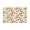 thumbnail image 1 of Rocae Dachshund Dog Printed Heat Resistant Place Mats,Classic Hemstitch Cloth Fabric Placemats Imitation Linen Place Mat Table Mats 18x12 inch, 1 of 5