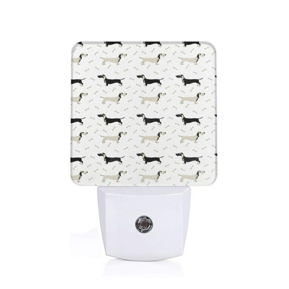 Rocae Dachshund Dog for 0.5W Plug in Night Light, Dusk to Dawn, Bright Nightlight Auto-On/Off-EU