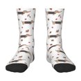 thumbnail image 1 of Rocae Dachshund Dog for Girls Boys Crew Socks,Children's Socks, Kids Socks, Toddler Socks: Daily Wear with Kids School Uniform, 1 of 5