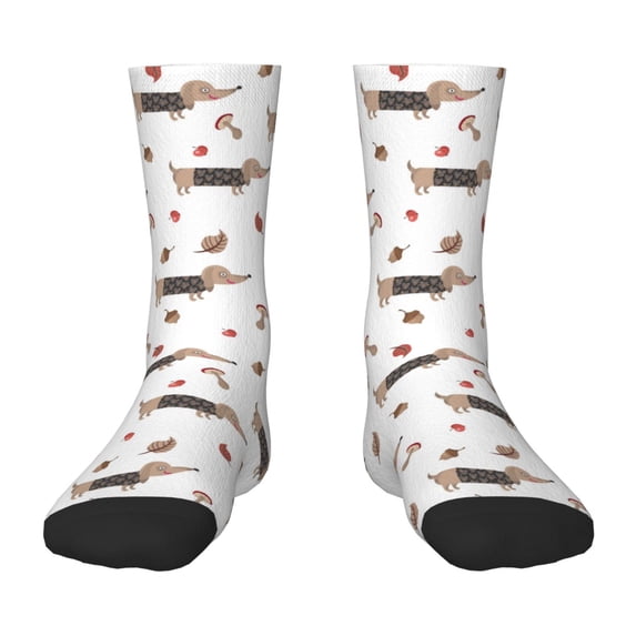 Rocae Dachshund Dog for Girls Boys Crew Socks,Children's Socks, Kids Socks, Toddler Socks: Daily Wear with Kids School Uniform
