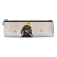 thumbnail image 1 of Rocae Dachshund Sitting in Bathtub for Leather Pencil Case - Zippered Pen Case Stationery Bag Zipper Pouch Pencil Holder For Men Women Businessmen And Artists, 1 of 5