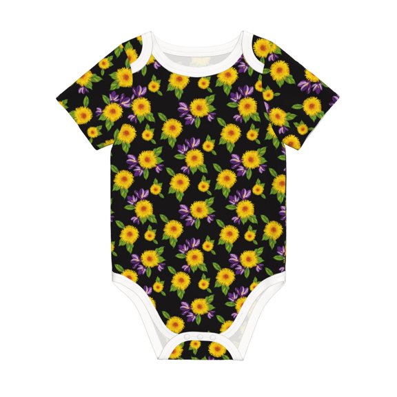 Rocae Daisies Flowers for Baby Climbing Clothes Soft Baby Romper for Active Infants Comfortable and Breathable Crawling Jumpsuit Unisex Baby Outfit 9M