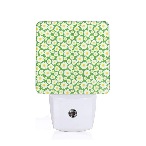 Rocae Daisies Flowers for 0.5W Plug in Night Light, Dusk to Dawn, Bright Nightlight Auto-On/Off-US