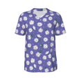thumbnail image 1 of Rocae Daisies Flowers for Breathable Men's Baseball T-Shirt Fashionable Casual Baseball Jersey, Moisture-wicking Sportswear XX-Large, 1 of 9