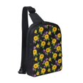 thumbnail image 1 of Rocae Daisies Flowers for Lightweight Chest Bag Dual Pocket, Waterproof Crossbody Sling Bag for Men and Women, 1 of 8