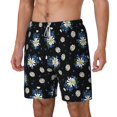 thumbnail image 1 of Rocae Daisies Flowers for Men's Swim Trunks Quick Dry With Two Side Pockets and One Lined Patch PocketSmall, 1 of 9