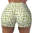 thumbnail image 1 of Rocae Daisies Flowers for Women's Quick-Dry Running Shorts,Ladies Active Athletic Apparel Yoga Workout Gym Running Volleyball Spandex Shorts Medium, 1 of 9