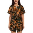 thumbnail image 1 of Rocae Daisies for Two Piece Sleepwear Pajamas Sets for Women Soft Short-Sleeved Pjs with Lounge Shorts X-Large, 1 of 9