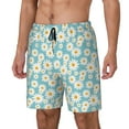 thumbnail image 1 of Rocae Daisy Floral A for Men's Swim Trunks Quick Dry With Two Side Pockets and One Lined Patch Pocket3X-Large, 1 of 9