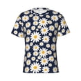 thumbnail image 1 of Rocae Daisy Floral for Men's Moisture-Wicking Crew Tee - T-Shirt for Sports, Outdoor Activities, and Casual Wear3X-Large, 1 of 9