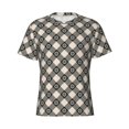 thumbnail image 1 of Rocae Daisy Plaid Black for Men's Moisture-Wicking Crew Tee - T-Shirt for Sports, Outdoor Activities, and Casual WearX-Large, 1 of 9