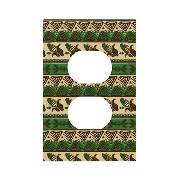 Rocae Dark Green Vintage Corn Pattern for Decorator Light Switch or Receptacle Outlet Wall Plate,Polycarbonate Thermoplastic-Style S