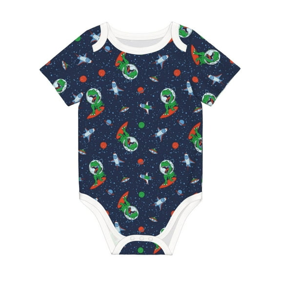 Rocae Dinosaur Astronaut for Baby Climbing Clothes Soft Baby Romper for Active Infants Comfortable and Breathable Crawling Jumpsuit Unisex Baby Outfit 3 Months