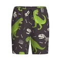 thumbnail image 1 of Rocae Dinosaur Skeleton for Men's Soft Sleep Pajama Shorts, Waistband and Pockets, 1 of 9