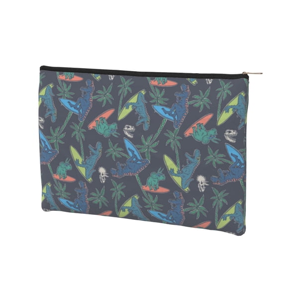 Rocae Dinosaur for Cosmetic Bags for Women Paper Reusable Cosmetic Bag Travel Toiletry Organizer Capacity Multipurpose Zipper Pouch
