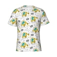 thumbnail image 1 of Rocae Dinosaur on Excavator for Men's Moisture-Wicking Crew Tee - T-Shirt for Sports, Outdoor Activities, and Casual WearLarge, 1 of 9