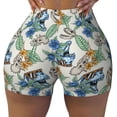 thumbnail image 1 of Rocae Dinosaurs And Leaves for Women's Quick-Dry Running Shorts,Ladies Active Athletic Apparel Yoga Workout Gym Running Volleyball Spandex Shorts Medium, 1 of 9