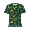 thumbnail image 1 of Rocae Dinosaurs for Men's Moisture-Wicking Crew Tee - T-Shirt for Sports, Outdoor Activities, and Casual WearMedium, 1 of 9