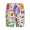 thumbnail image 1 of Rocae Dog Doing Yoga for Men's Soft Sleep Pajama Shorts, Waistband and Pockets, 1 of 9