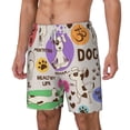 thumbnail image 1 of Rocae Dog Doing Yoga for Men's Swim Trunks Quick Dry With Two Side Pockets and One Lined Patch PocketSmall, 1 of 9