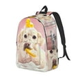 thumbnail image 1 of Rocae Dog Sitting In Bathtub With Duck On Head for Canvas College Laptop Backpack for Men Women -Medium, 1 of 5