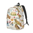 thumbnail image 1 of Rocae Dogs Funny Pets for Durable Canvas Backpack Leisure Large Bag Travel Rucksack Multi-function Backpack, 1 of 1
